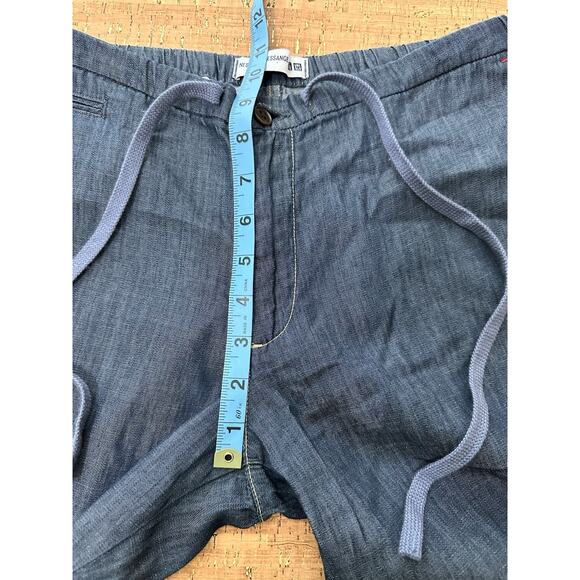 INES DE LA FRESSANGE X UNIQLO PARIS Blue STRAIGHT LEG PANTS Size M - Picture 8 of 9